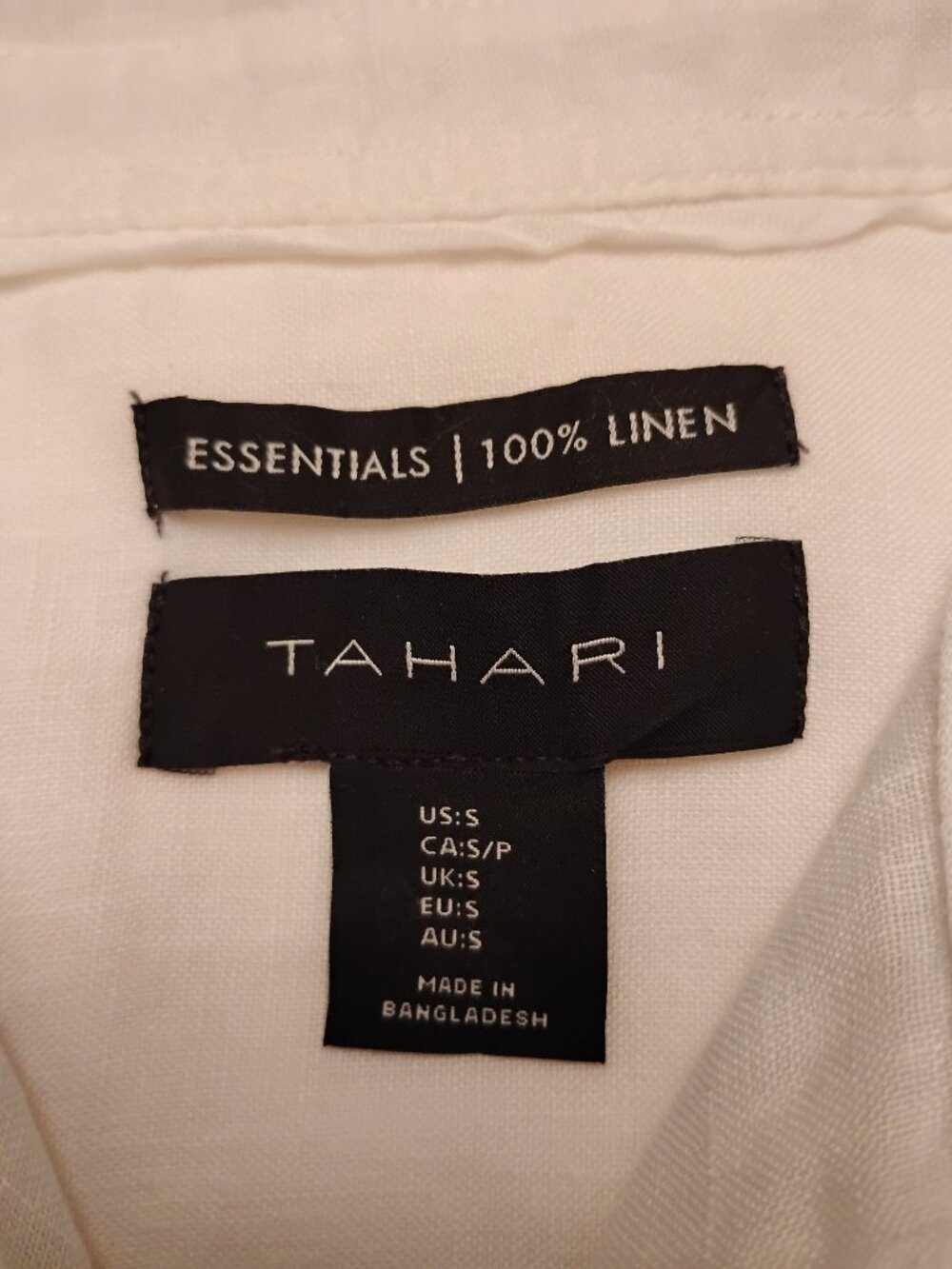 Tahari 100% Linen Tunic Small - Picture 6 of 6